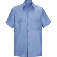 Red Kap SY60LB-SS-XL Short Sleeve Ripstop Shirt, Men's, X-Large, Blue