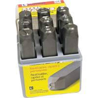 C.H. Hanson 20621 Steel Hand Stamp Sets, 1/2"