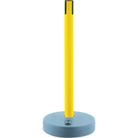 Tensator 885-35-35-RCV Outdoor TensaBarrier&reg; - Receiver Posts, 37" High, Yellow