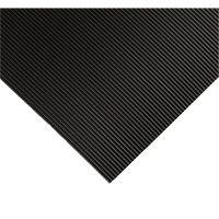 Wearwell 702.14X2X3BK Tapis ondul&eacute; pour tableau de contr&ocirc;le no 702, 2' la x 3' lo, 1/4" &eacute;paisseur, Noir, PVC