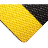 Wearwell 475.38X3X5UNSBYL Tapis Kushion Walk no 475, &agrave; fentes, 3' x 5' x 3/8", Noir/Jaune, PVC