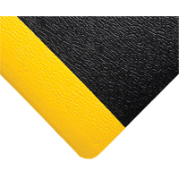 Wearwell 427.38X4X60BYL Tapis Soft Step no 427, Rugueux, 4' x 60' x 3/8", Noir/Jaune, &eacute;ponge en PVC
