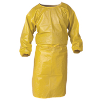 Ansell 09829 KleenGuard A70 Chemical Spray Protection Smock, Polypropylene, Yellow, 34" W x 44" L