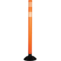 Impact Resistant Delineator, 48" H, Orange  SFJ600 | TENAQUIP