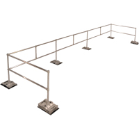 Liftsafe Fall Protection RGC-KIT-27 Syst&egrave;me RoofGuard classique - Trousses emball&eacute;es, Aluminium, 72" la x 324" lo x 42" ha