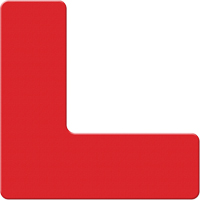 Incom Top Tape & Label ASM110R Marqueurs all&eacute;g&eacute;e/5S Armor Stripe, L, 6" lo x 6" la, Rouge, Plastique