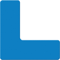 Incom Top Tape & Label ASM110B Marqueurs all&eacute;g&eacute;e/5S Armor Stripe, L, 6" lo x 6" la, Bleu, Plastique