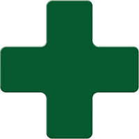 Incom Top Tape & Label ASM120G Marqueurs all&eacute;g&eacute;e/5S Armor Stripe, Croix, 6" lo x 6" la, Vert, Plastique