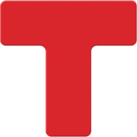 Incom Top Tape & Label ASM130R Armor Stripe Lean/5S Markers, T, 6" L x 6" W, Red, Plastic