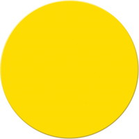 Incom Top Tape & Label ASM190Y Armor Stripe Lean/5S Markers, Circle, 6" L x 6" W, Yellow, Plastic