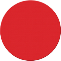 Incom Top Tape & Label ASM190R Armor Stripe Lean/5S Markers, Circle, 6" L x 6" W, Red, Plastic
