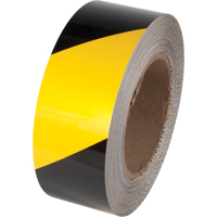 Tuff Mark<sup>®</sup> Floor Marking Tape, 3" x 100', Polyester, Black and Yellow  SFQ681 | TENAQUIP