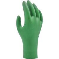 Showa 6110PFM Gants biod&eacute;gradables 6110PF, Moyen, Nitrile, 4 mils, Sans poudre, Vert
