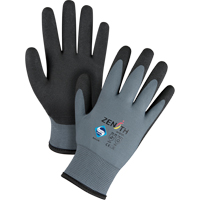 Produits de sécurité Zenith SFQ727 Gants enduits de premi&egrave;re qualit&eacute; ZX-30°, 9/Grand, R&ecirc;vetement PVC, Calibre 15, Enveloppe en Nylon