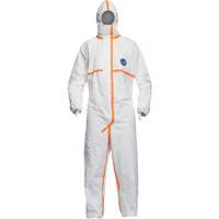 Dupont Personal Protection TJ198T-MD Coveralls, Medium, White, Tyvek&reg; 800 J