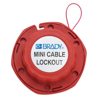 Brady 50940 Mini dispositif de verrouillage &agrave; c&acirc;ble, Longueur de 8'
