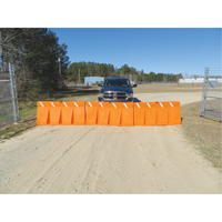 Diversified Plastics Inc. TB-5-10 Barri&egrave;res de circulation, Rempli d'eau, 62,25 lo x 24" h, Orange