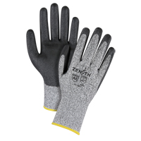 Produits de sécurité Zenith SFV079 Gants &eacute;lastiques sans coutures r&eacute;sistants &agrave; la coupe, Taille Grand/9, Calibre 13, Rev&ecirc;tement Polyur&eacute;thane, Enveloppe en PEHP, ANSI/ISEA 105 niveau 2/EN 388 niveau 3