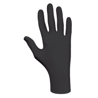 Showa 6112PFXS 6112PF Biodegradable Gloves, X-Small, Nitrile, 4-mil, Powder-Free, Black