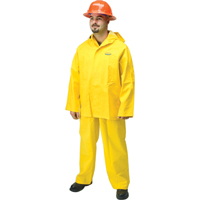 WASIP LTD. R801Y40 Hurricane Flame Retardant/Oil Resistant Rain Suits - Rainsuits, Large, Yellow