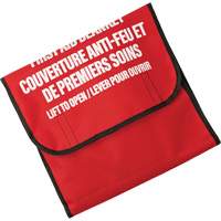 PIP Global Safety FABFB00 Dynamic Fire Blanket with Nylon Pouch Holder, Wool, 60"L x 71"W
