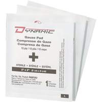 PIP Global Safety FAGP2X250 Gaze Dynamic, Tampon, 2" lo x 2" la, St&eacute;rile, Dispositif m&eacute;dical Classe 1