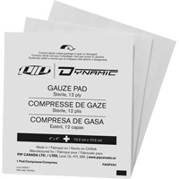 PIP Global Safety FAGP4X450 Gaze Dynamic, Tampon, 4" lo x 4" la, St&eacute;rile, Dispositif m&eacute;dical Classe 1
