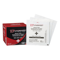 Dynamic™ Gauze, Pad, 4" L x 4" W, Sterile, Medical Device Class 1 SGB122 | TENAQUIP