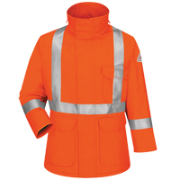 Bulwark JLPSOR-RG-M Excel FR&reg; Comfortouch&reg; Deluxe Parkas, Medium, Orange