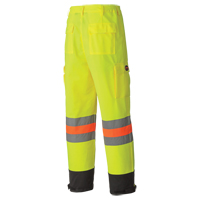 Breathable Traffic Control Safety Pants, Polyester, 2X-Large, High Visibility Lime-Yellow  SGC094 | TENAQUIP