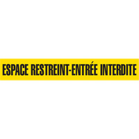 Incom Top Tape & Label TNBT15 Barricade Tape, French, 3" W x 1000' L, 3 mils, Black on Yellow