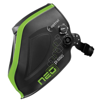 P550 Welding Helmet, 3.94" L x 1.97" W View Area, 4/9 - 13 Shade Range, Black/Green  SGC231 | TENAQUIP