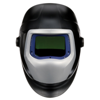 Speedglas™ 9100 Welding Helmet & Auto-Darkening Filter 9100XXi, 4.2" L x 2.8" W View Area, 5/8 - 13 Shade Range, Black/Silver  SGC239 | TENAQUIP