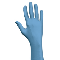 Showa 7500PFL Gants N-Dex 7500PF, Grand, Nitrile, 4 mils, Sans poudre, Bleu