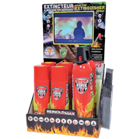 Carton Display Stand With Extinguishers, ABC/K, 1.5 lbs. & 2 lbs. Capacity  SGC462 | TENAQUIP