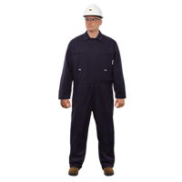 UltraSoft<sup>®</sup> Arc Flash & FR Coveralls, Size 60, Navy Blue, 12.4  SGE943 | TENAQUIP