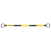  SGC577 Telescopic Barricade Bar, 85" Extended Length, Black/Yellow