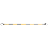 SGC577 Telescopic Barricade Bar, 85" Extended Length, Black/Yellow