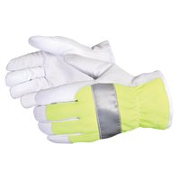 Superior Glove Works Ltd. 378GHVTL-M Endura&reg; Hi-Viz Reflective Driver's Gloves, Medium, Grain Goatskin Palm, Thinsulate Inner Lining