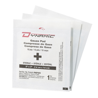Dynamic™ Gauze, Pad, 3" L x 3" W, Sterile, Medical Device Class 1 SGC787 | TENAQUIP