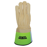 Akka S168-5-L Gants pour monteur de ligne, Grand, Paume en Cuir fleur de vache