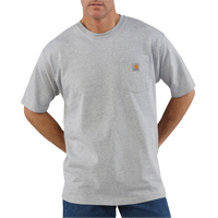 Carhartt K87HGY-L Workwear Pocket T-Shirt, Men's, Large, Grey