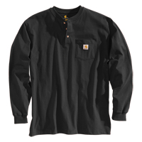 Carhartt K128BLK-2XL Chandail &agrave; manche longue Henley Workwear, Hommes, 2T-Grand, Noir