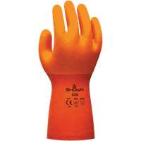 Showa 620L-09 Atlas 620 Glove, Size Large/9, 12" L, PVC, Cotton Inner Lining, 63-mil