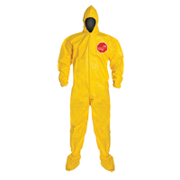 Dupont Personal Protection QC122B-3X Coveralls, 3X-Large, Yellow, Tychem&reg; 2000