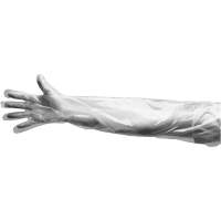 Almedic 40-4000 Disposable Gloves, Large, Polyethylene, 9-mil, Powdered, Clear