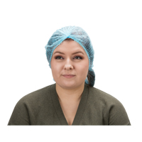 Produits de sécurité Zenith SGF188 Bonnet bouffant pliss&eacute;, Polypropyl&egrave;ne, 21", Bleu