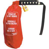 Master Lock 453XL Sac de cadenassage &eacute;lectrique pour prise surdimensionn&eacute;e & contr&ocirc;le de palan, Type Prise