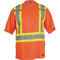 Viking 6006O-XXXL Viking&reg; Safety T-Shirt, Polyester, 3X-Large, High Visibility Orange