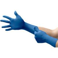 Microflex USE-880-XL UltraSense&reg; EC Gloves, 10/X-Large, Nitrile, 5-mil, Powder-Free, Blue, Class 2